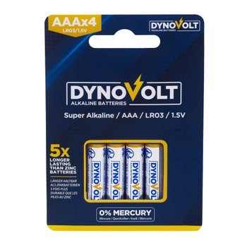 DynoVolt Alkaline Batterien AAA LR03 1,5V 4 Stück