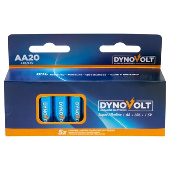 DynoVolt Alkaline AA Batteries 20 Pack