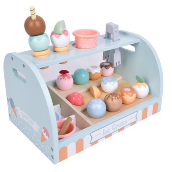 Kitchen Corner Holzspielzeug Eisdiele hellblau