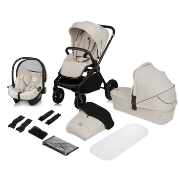 Lionelo Mika Plus Kinderwagen 3-in-1 Beige Sand