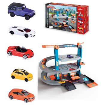 Majorette - Garage City Flex 2025 avec 5 Véhicules