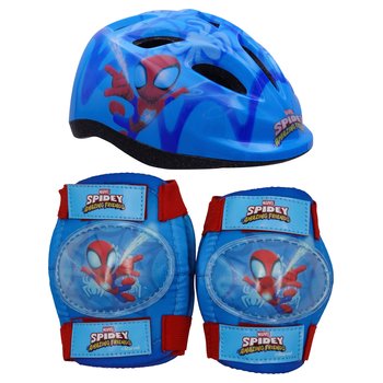 Marvel Spidey und seine Super-Freunde Fahrradhelm 46-51 cm mit Protektoren im Set