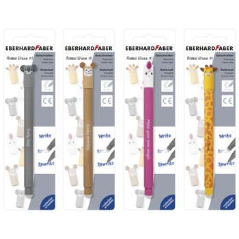 Eberhard Faber Gelschreiber radierbar Animal Erase it! sortiert