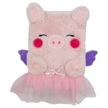 Plüsch-Notizbuch Schweinchen-Ballerina DIN A4