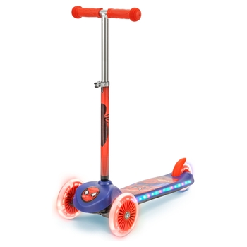 Marvel Spider-Man Tri-Scooter Tilt-to-Turn mit LED Beleuchtung
