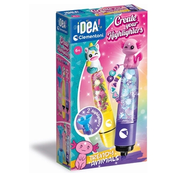 Idea! Clementoni - Crée tes Fluos Trendy Animals
