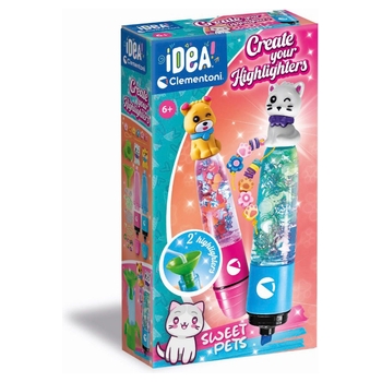 Idea! Clementoni - Crée tes fluos Sweet Pets