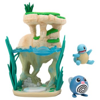 Pokémon Select Set Wasser Environment mit Shiggy und Quapsel Figuren