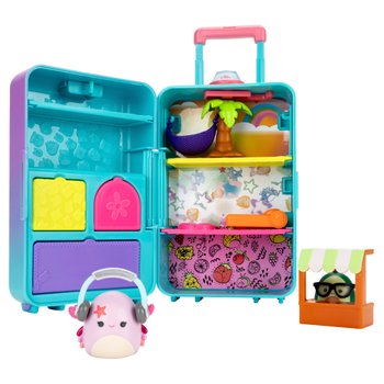 Original Squishmallows Squish-a-Longs On-the-Go Luggage Playset