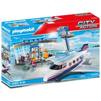 Playmobil City Action 71153 Airport with Airplane & Tower 146 Piece Set
