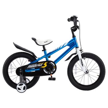 16 Zoll Kinderfahrrad Freestyle mit Stützrädern blau