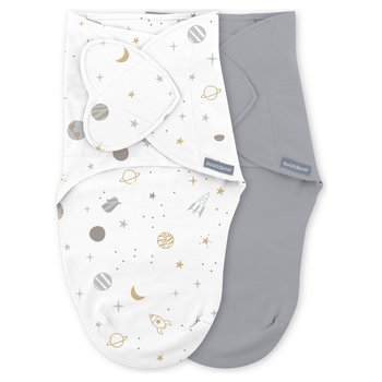SwaddleMe by Ingenuity 1.0 Tog 0-3 Months Monogram Collection Sleeping Bag Sunset Space 2 Pack