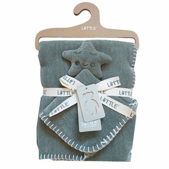 LITTLE Chenille Decke Schnuffeltuch Stern sortiert