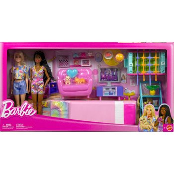 Barbie - Salle de Jeux avec 2 Poupées