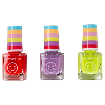 MYA Nagellak 3-Pack rood, paars en neon-geel