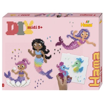 Hama - Coffret Midi Sirènes et Hippocampes 4000 Perles à Repasser
