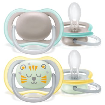 Philips Avent - Ultra Air Lot de 2 Sucettes Day and Night 18 Mois