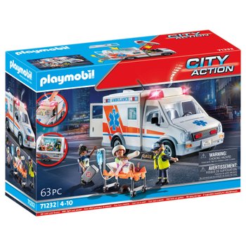 PLAYMOBIL City Action 71232 Krankenwagen mit Licht und Sound