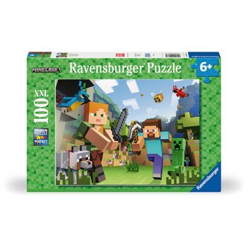Ravensburger XXL Puzzel Minecraft Steve en Alex 100 Stukjes