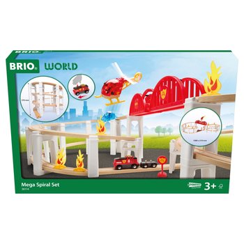 BRIO Bahn 36114 Großes Spiralen-Set 73-tlg.