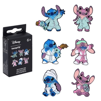 Funko - Disney Stitch & Angel En Pyjama Pin's Mystère