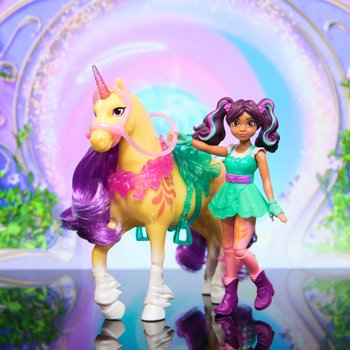 Unicorn Academy Puppe Ava mit Einhorn Leaf