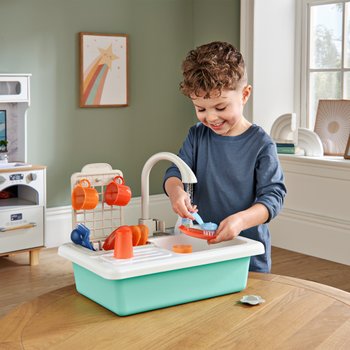 Kitchen Corner Play Kitchen Sink Wash-Up with colour change