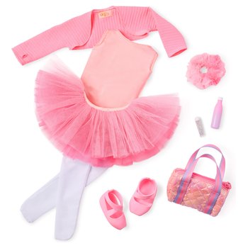 Our Generation Deluxe Ballet Outfit with Tricoloured Skirt