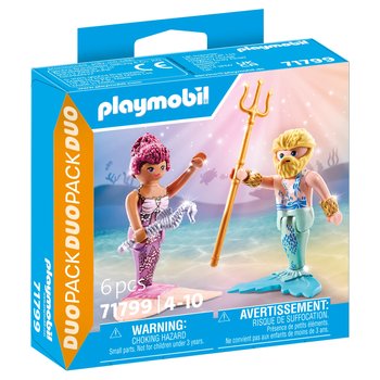Playmobil - Duo 71799 Couple Sirène et Triton avec Sceptre et Trident
