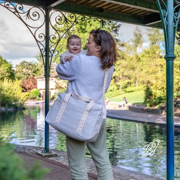 Badabulle Wickeltasche Bowling Grey