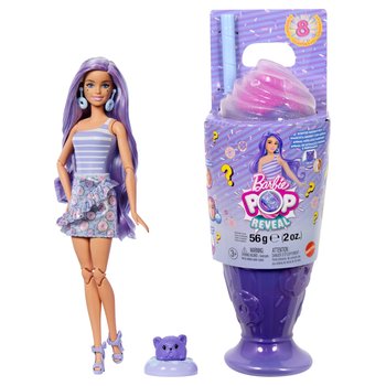 Barbie Twinning Looks Puppe Mit Haustier Hund - Matching Outfits In Lila Gänseblümchen Design