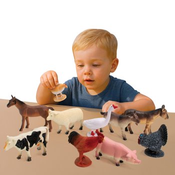 thumbnail image 2 of Schleich Vet Visit To The Farm Farm World 12-Piece Veterinarian And... 2 of 11