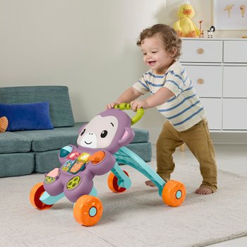 Fisher-Price Learn With Me Purple Monkey Baby Walker