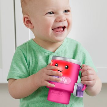 Fisher-Price Laugh & Learn Wake Up & Learn Coffee Mug Pink
