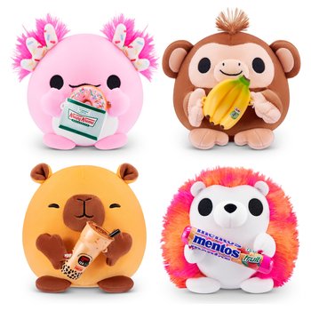 Snackles - Coffret 4 Peluches 12 cm