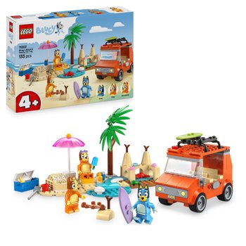 LEGO Bluey 11202 Bluey's Beach & Family Car Trip Set