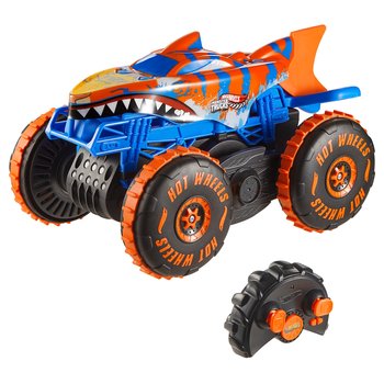 Hot Wheels Monster Trucks Sharks vs. Dinos 1:15 Remote Control Tiger Shark Climber