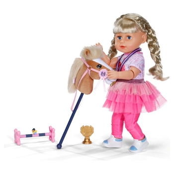 BABY born Hobby Horsing Set mit Steckenpferd 43 cm