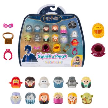 Original Squishmallows Squish-a-Longs Harry Potter Mini-Squish and Accessory 12 Pack