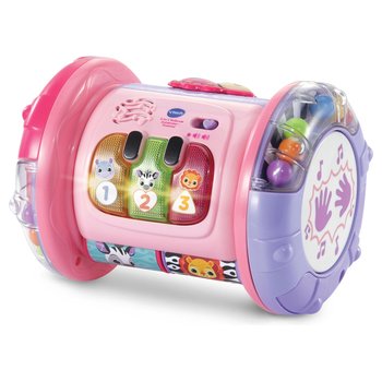 VTech 3-in-1 Rollende Entdecker-Trommel pink
