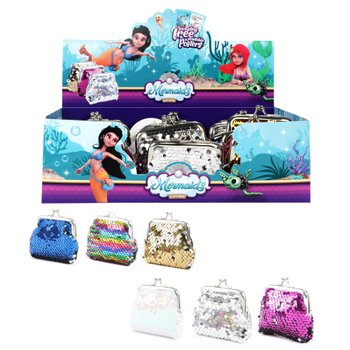 Mermaids Geldbörse mit Pailetten sortiert