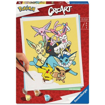 Pokémon - CreArt Evoli  24 x 30 cm