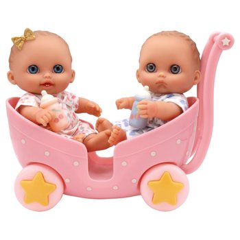 Lil' Cutesies Poppen Tweeling in Kinderwagen 21 cm