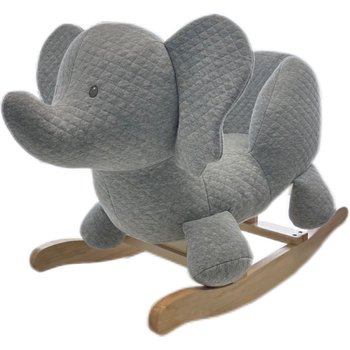Schaukeltier Elefant aus Holz und Stoff