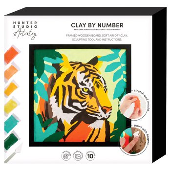 Clay By Number Craft Kit Tiger