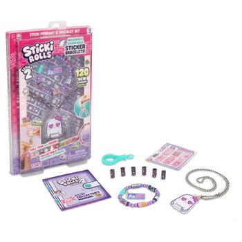 Sticki Rolls Sticker Pendant & Bracelet Making Set