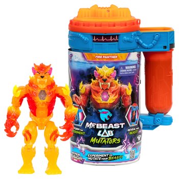 MrBeast Lab Mutators Mutation Chamber Action Figure Fire Panther