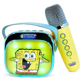 SpongeBob SquarePants LED Light Up Wireless Karaoke Speaker with Microphone and Bluetooth