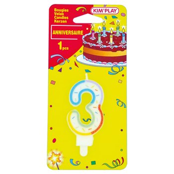 Bougie Anniversaire Chiffre 3