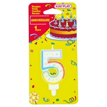 Bougie Anniversaire Chiffre 5